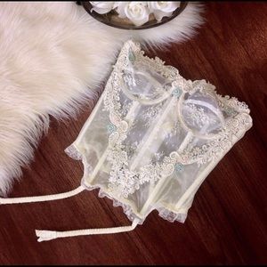 Vintage Victoria's Secret White bustier